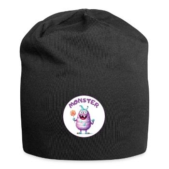 Monster - Jersey-Beanie - Schwarz - Vorne