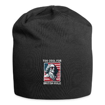 TOO COOL FOR BRITISH RULE | GEORGE Washington - Jersey Beanie - black - Front
