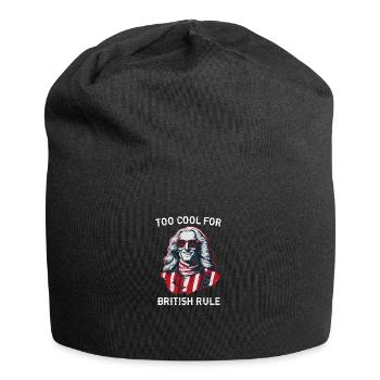 TOO COOL FOR BRITISH RULE | GEORGE Washington - Jersey Beanie - black - Front