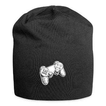 Manette de jeu de jeux vidéo - Bonnet en jersey - noir - Devant