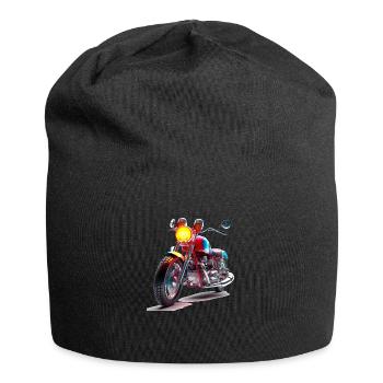 Motorrad Treffen sind unter Biker beliebt - Jersey-Beanie - Schwarz - Vorne