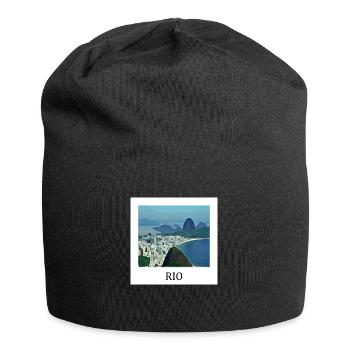Rio de Janeiro - Jersey-Beanie - Schwarz - Vorne