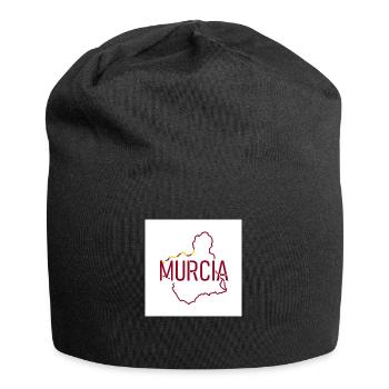 Karte der Region Murcia - Jersey-Beanie - Schwarz - Vorne