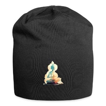 Yoga Padmasana - Jersey-Beanie - Schwarz - Vorne