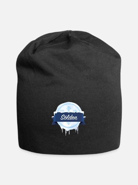 Sölden - Jersey-Beanie - Schwarz