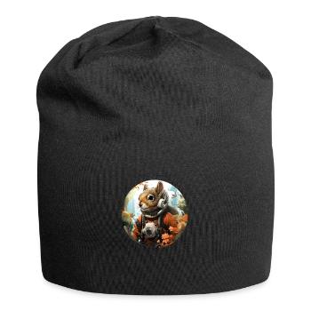 Diving into the depths - Jersey Beanie - black - Front