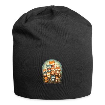 Voyage fantaisiste - Bonnet en jersey - noir - Devant