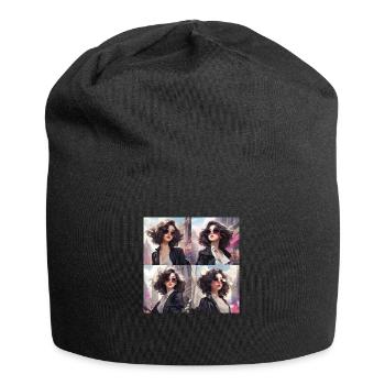japani girl comic - Jersey-Beanie - Schwarz - Vorne