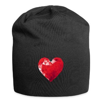 Mon coeur ce rubis - Bonnet en jersey - noir - Devant