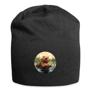 Eaux de castor - Bonnet en jersey - noir - Devant