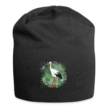 Storch - Jersey-Beanie - Schwarz - Vorne