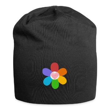Flower Love - Bonnet en jersey - noir - Devant