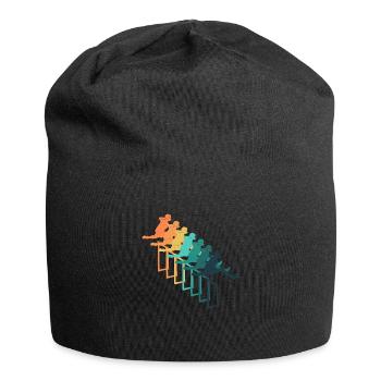 Retro hurdle racing - Jersey Beanie - black - Front
