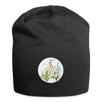 Meerestiere - Jersey-Beanie - Schwarz - Vorne