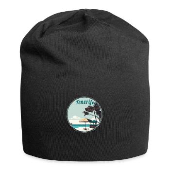 Tenerife Îles Canaries Retro Beach - Bonnet en jersey - noir - Devant