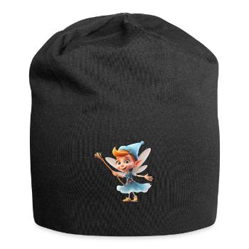 Die Zahnfee nimmt die Angst vom Zahnverlust - Jersey-Beanie - Schwarz - Vorne