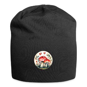 Magic mushrooms and toadstools - mushrooms - Jersey Beanie - black - Front