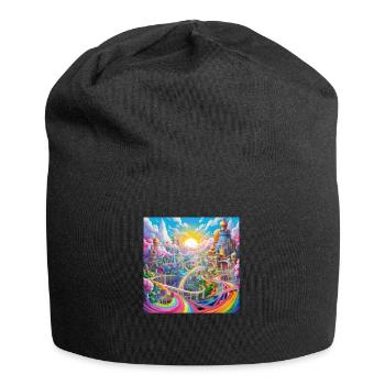 icecrusher Cartographic Pencil Art Color - Jersey-Beanie - Schwarz - Vorne