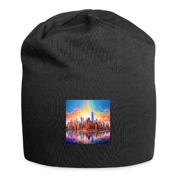 icecrusher New YorkSkyline Cartographic - Bonnet en jersey - noir - Devant