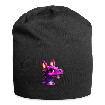 lila dragon - Jersey-Beanie - Schwarz - Vorne