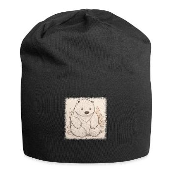 Accro à la caféine du pôle Nord comble le fossé - Bonnet en jersey - noir - Devant
