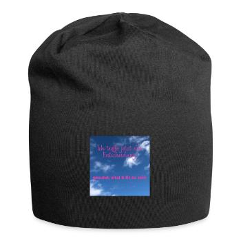 Ich treffe jetzt die Entscheidung - Jersey-Beanie - Schwarz - Vorne