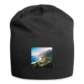 Tropical Island - Jersey Beanie - black - Front