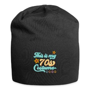 70er Jahre Party Shirt 70's Kostüm cooler Spruch - Jersey-Beanie - Schwarz - Vorne