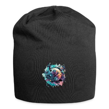 Un monde en fusion - Bonnet en jersey - noir - Devant