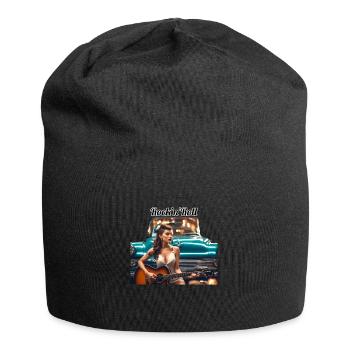 Pinup - Jersey-Beanie - Schwarz - Vorne