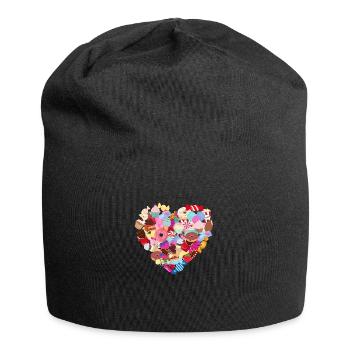Sweet heart - Jersey Beanie - black - Front