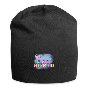 Secrètement Sirène, Sirènes Mystérieuses Fun - Bonnet en jersey - noir - Devant