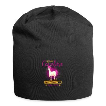 cavalière, cadeau, fête du bac, maman, mère, cheva - Bonnet en jersey - noir - Devant