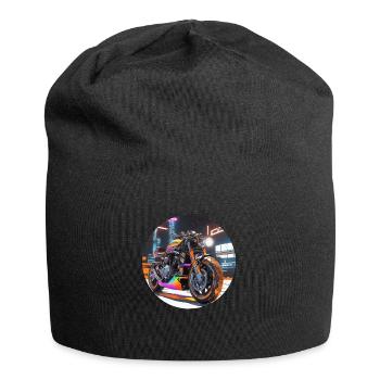 Sci-Fi Motorcycle - Jersey Beanie - black - Front