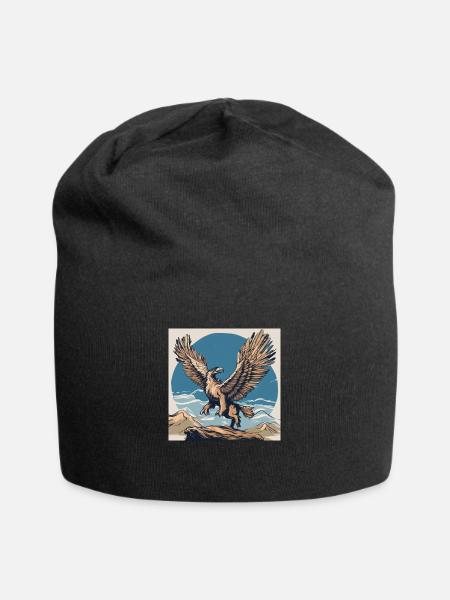 Adler 2.1 - Jersey-Beanie - Schwarz
