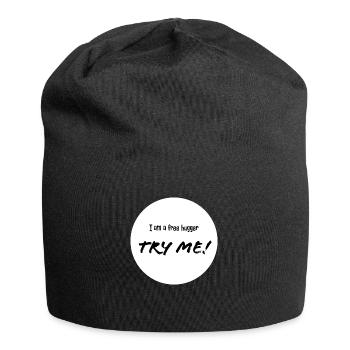 Kostenloser Umarmer - Jersey-Beanie - Schwarz - Vorne