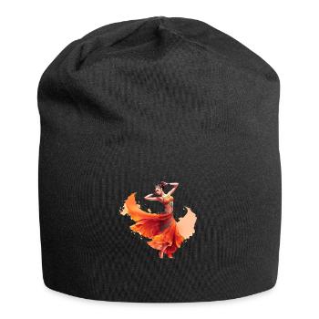 Der Orientalischer Tanz stärkt die Bauchmuskulatur - Jersey-Beanie - Schwarz - Vorne