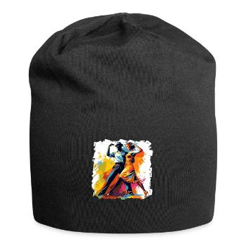 Dancing as fitness with stress relief - Jersey Beanie - black - Front
