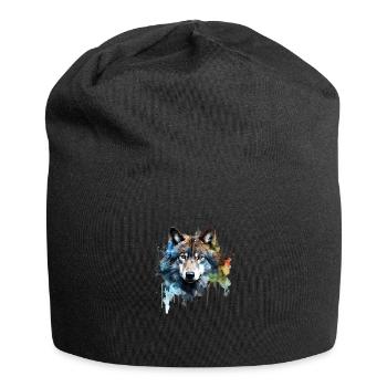 Loup - Bonnet en jersey - noir - Devant
