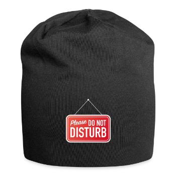 Please do not disturb - Jersey Beanie - black - Front