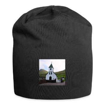 Kirche - Jersey-Beanie - Schwarz - Vorne