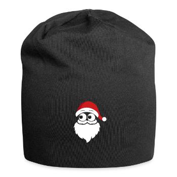 Père Noël espion - Bonnet en jersey - noir - Devant