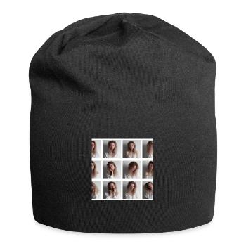 Sleepy girl: It's hard to wake up in the morning - Jersey Beanie - black - Front