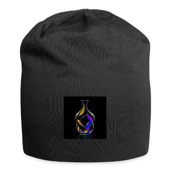 Kleinsche Flasche -03- - Jersey-Beanie - Schwarz - Vorne