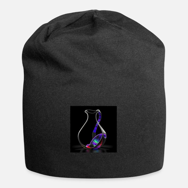 Kleinsche Flasche -01- - Jersey-Beanie - Schwarz
