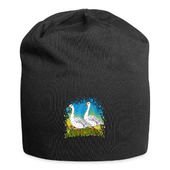 4619 - Jersey Beanie - black - Front
