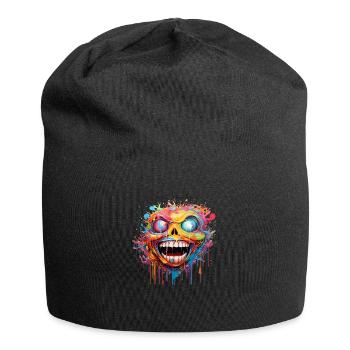 Crazy Skull - Jersey Beanie - black - Front