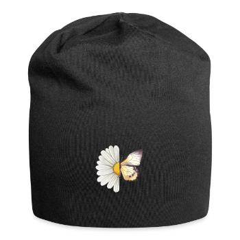 Papillon marguerite - Bonnet en jersey - noir - Devant