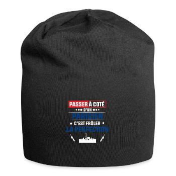 Idée cadeau pour un Parisien - Bonnet en jersey - noir - Devant