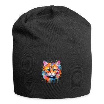 ginger cat - Jersey Beanie - black - Front